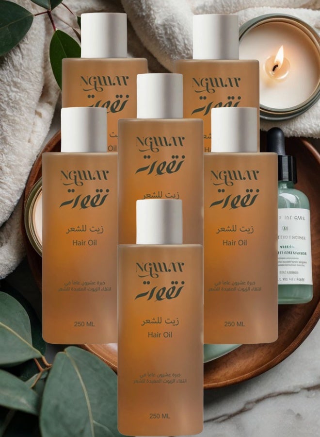 Naqua 6 Pieces Naqua Hair Oil 250ML - Image 1